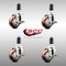 Service Caster 3 Inch 316SS Maroon Poly Swivel 1-1/4 Inch Expanding Stem Caster Set Brake SCC SCC-SS316EX20S314-PPUB-MRN-TLB-114-4 - alternate 3